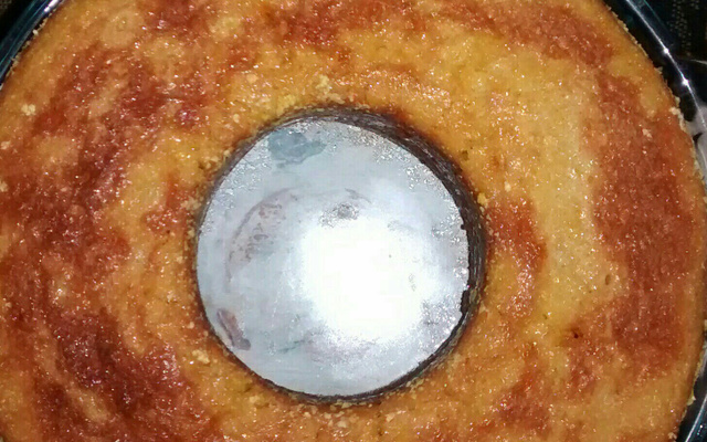 Bolo de milho de lata no liquidificador