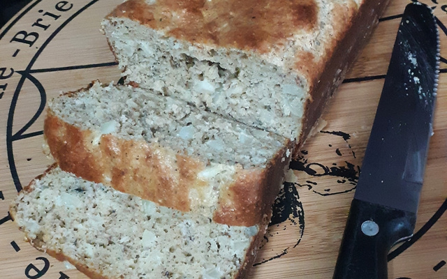 Pão lowcarb de cebola
