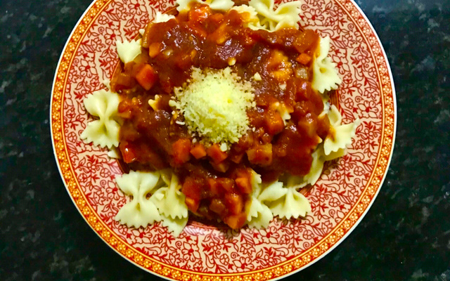 Penne ao molho de legumes