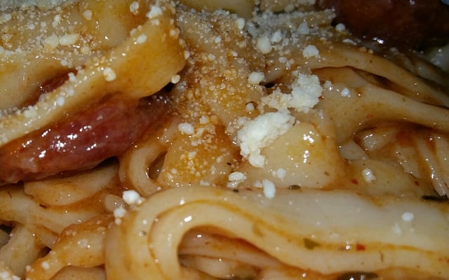 Macarrão com creme de leite