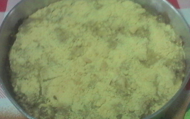 Torta de banana de fubá