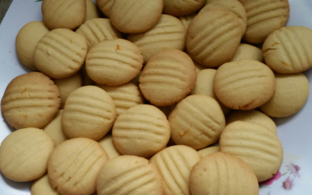 Biscoito amanteigado de laranja