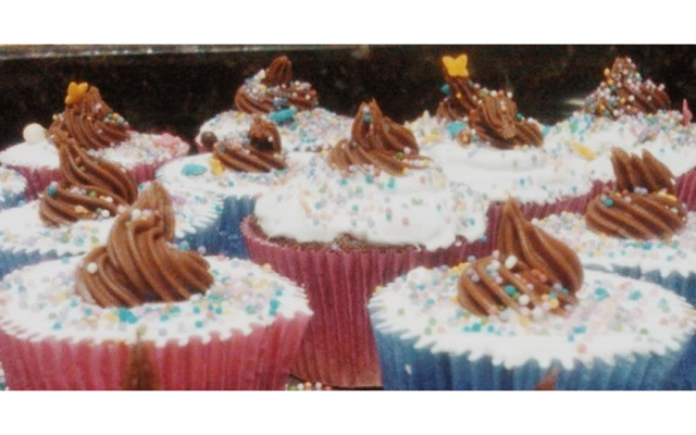 Cupcake de chocolate com doce de leite