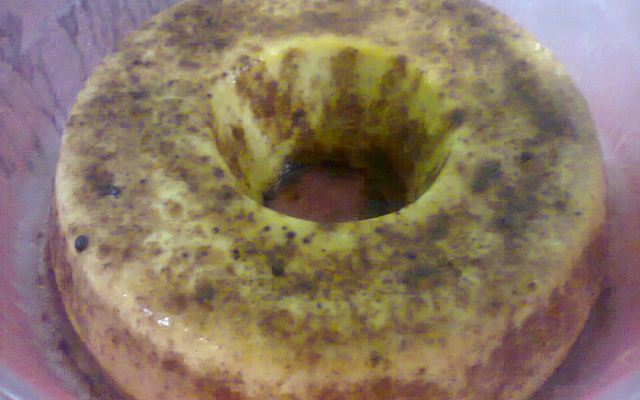 pudim de milho no microondas