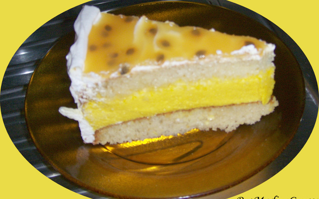 Bolo mousse de maracujá