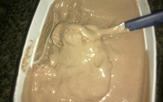 Sorvete de massa cremoso