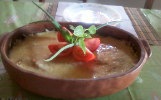 Arroz de forno com camarão