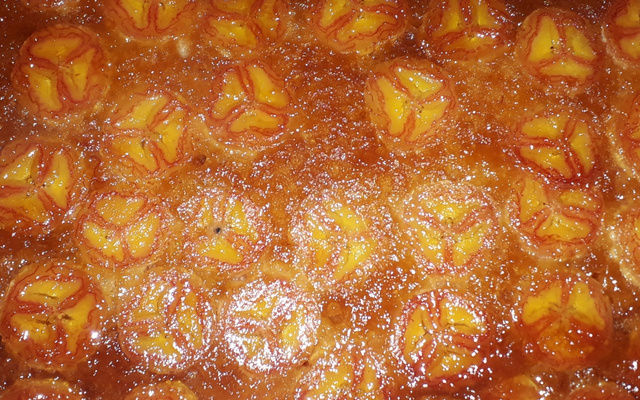 Bolo invertido de banana