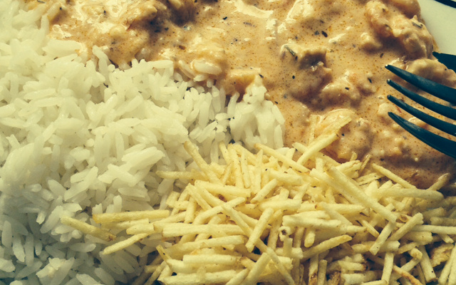 Camarão com requeijão