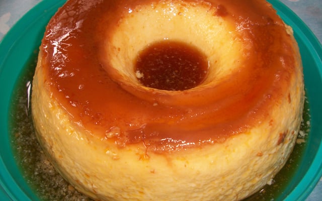 Pudim de pão de liquidificador do Marcelo