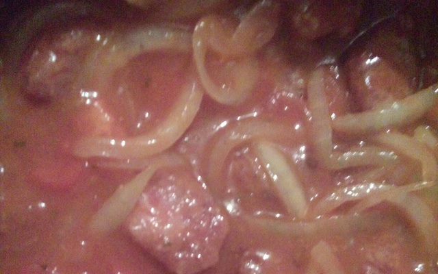 Linguiça Frita ao molho