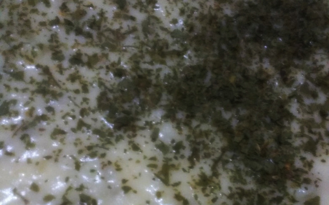 Purê de batata doce com salsinha