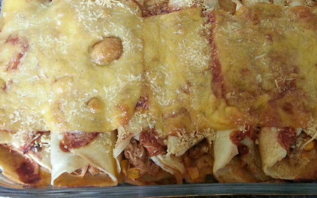 Recheio de frango para panqueca