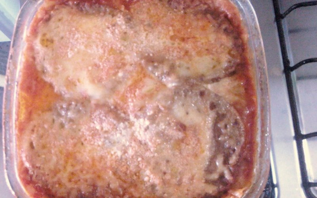 Lasanha de hambúrguer