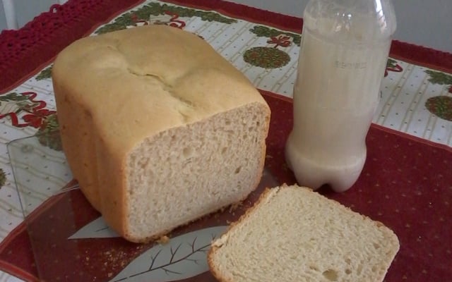 Pão caseiro com fermentação natural