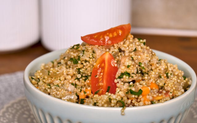 Salada de quinoa