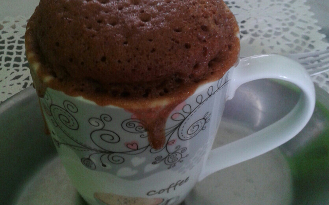 Bolo de caneca de chocolate