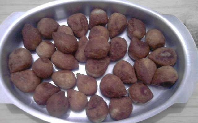 Massa de coxinha de batata Natalina