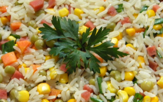 Arroz temperado maravilhoso