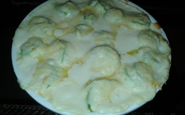 Rondele light de abobrinha, ricota e cottage