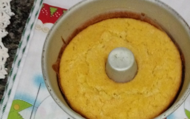 Bolo de fubá sequinho