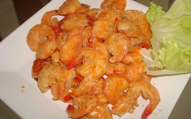 Camarão na pressão (no alho e óleo)