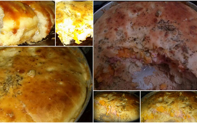 Pão de cebola recheado