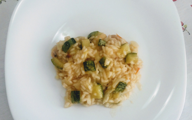 Risoto de abobrinha italiana
