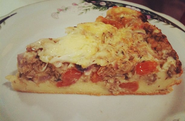 Bolo de sardinha de liquidificador