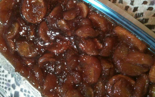 Doce de banana em calda