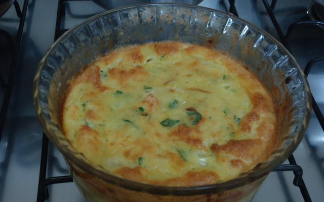 Suflê de chuchu à minha moda