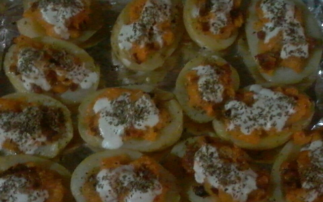 Potato Skins com molho Sour Cream (Friday's)