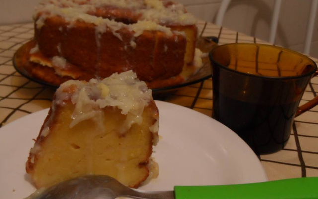 Bolo cremoso de fubá