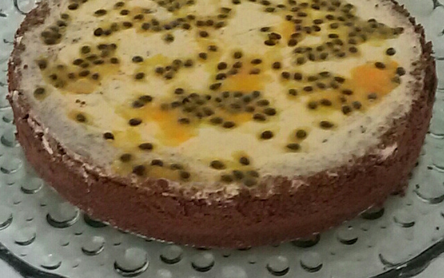 Torta mousse de maracujá