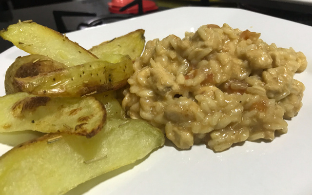 Risoto Frango com Requeijão