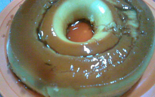 Pudim cremoso de coco