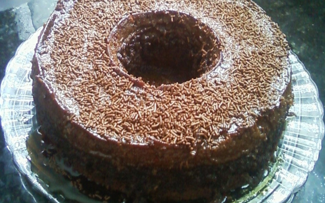 Bolo pudim de chocolate