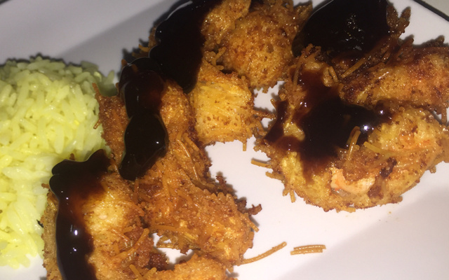 Camarão empanado super crocante