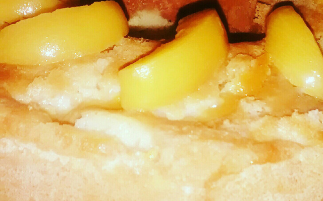 Bolo de pêssego virado