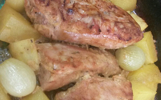Lombo de porco ao forno