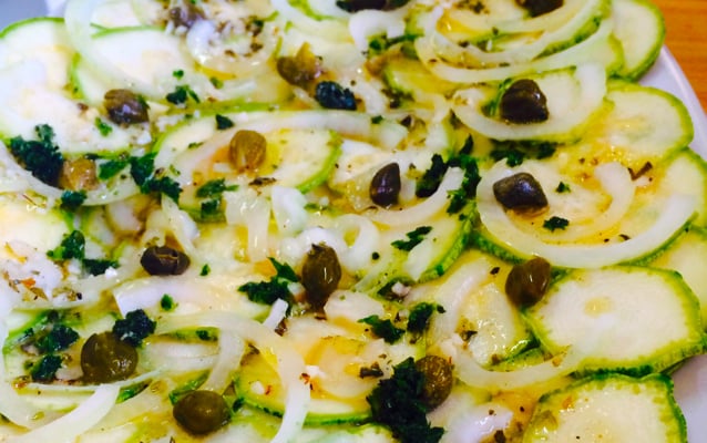 Carpaccio de abobrinha