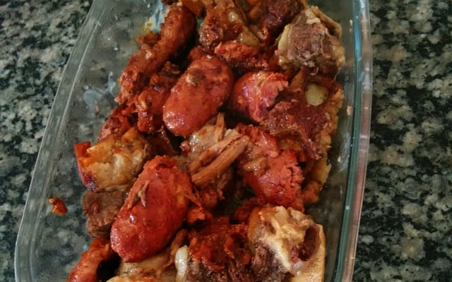 Costela com lingüiça na panela de pressão