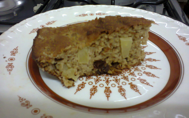 Torta Integral de aveia e maçã light