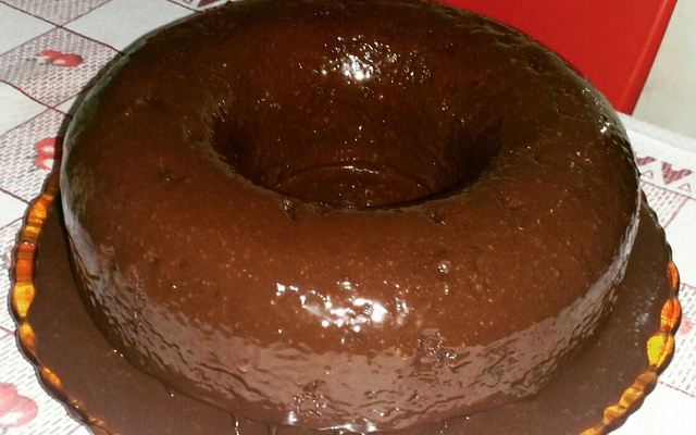 Bolo de chocolate de liqüidificador