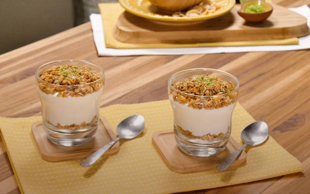 Gelado crocante de limão brasileiro