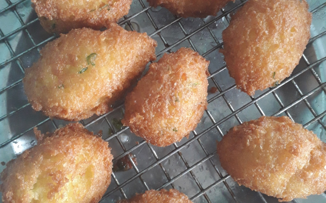 Bolinho de arroz delicioso