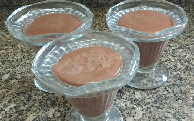 Pudim de chocolate diet caseiro