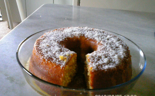 Cobertura de bolo de laranja