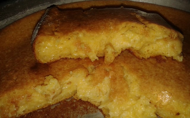 Bolo rápido de milho sem ovos