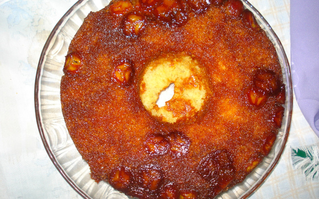 Bolo Caramelado de banana